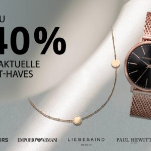 Bis *40% Rabatt* auf Must-haves von Marken wie Michael Kors, Paul Hewitt, Liebeskind Berlin, Fossil u.v.m. bei Christ