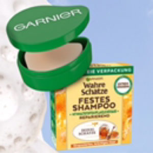 Gratis Dose zu GARNIER WAHRE SCHÄTZE Festes Shampoo Müller