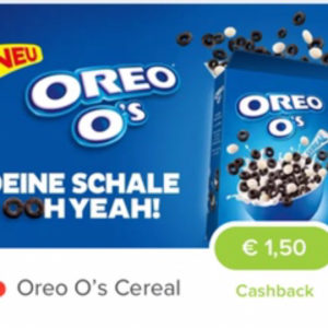 1,50€ Oreo O’s Cereal Cashback Marktguru App