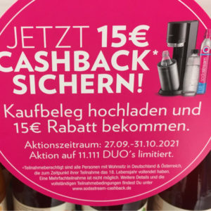 15€ cashback bei DM auf Sodastream DUO