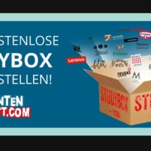 Nur für Studenten: kostenlose STUDYBOX sichern