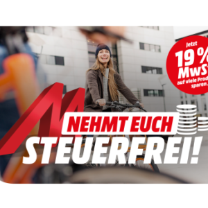 *Steuerfrei!* - Mediamarkt schenkt euch die *Mehrwertsteuer* vom 17.-24.10.21