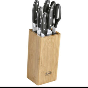 Rösle Messerblock Cuisine Bambus 7 tlg. für 49,99€ (statt 80€)