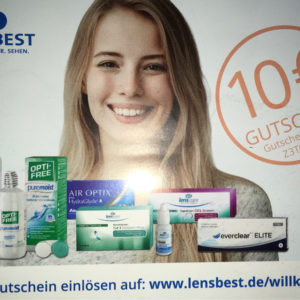 -10€ Rabatt bei Lensbest Kontaktlinsen MBW 50€