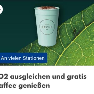 Gratis Heißgetränk bei Shell für CO2 Ausgleich