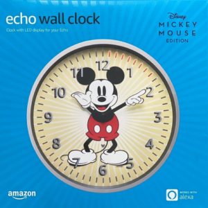 Amazon Echo Wall Clock - Disney Mickey Maus Sonderedition -  kompatibles Echo Gerät erforderlich 37,49€ statt 49,99€