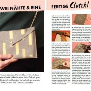 GRATIS Schnittmuster für eine &#034;*Leder-Clutch*&#034; kostenlos downloaden bei Makerist