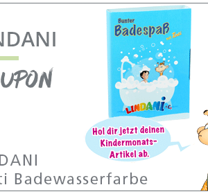 GRATIS LINDANI Tinti Badewasserfarbe für Kinder zwischen 4 und 10 Jahren in LINDA Apotheken vor Ort