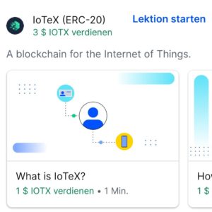 Coinbase 3$ für Lau in IoTex