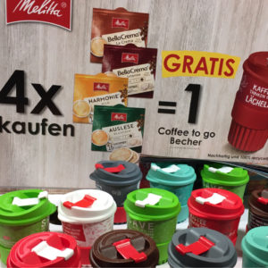 gratis Kaffebecher to go für 4x Melitta Pads bei Rewe