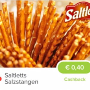 0,40€ Cashback für Saltletts Salzstangen Marktguru