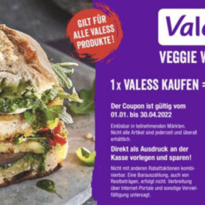 Valess 0,70€ Rabatt Gutschein