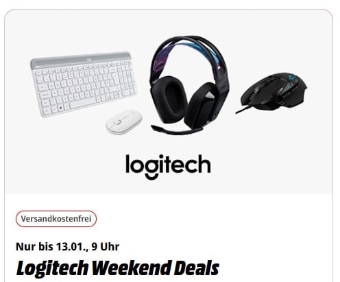 Logitech Weekend Deals bei MediaMarkt - Aktionsbanner