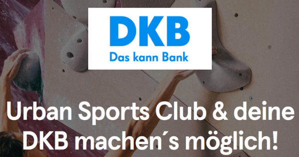 DKB: 50% Rabatt auf Urban Sports Club für 3 Monate (29€ statt 59€ mtl.)