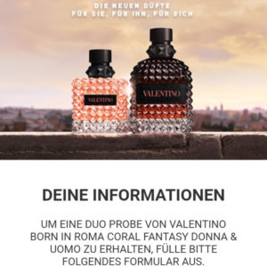 Valentino Born in Roma Coral Fantasy Parfüm Probe gratis