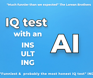 GRATIS Spiel „IQ test with an insulting AI“ kostenlos downloaden bei itch.io