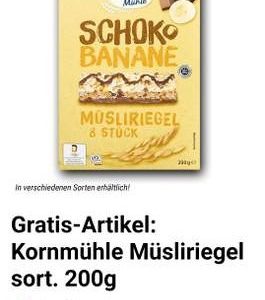 GRATIS Kornmühle Müsliriegel mit Netto App bis 19.02.22 (nach Teilnahme am Olympiaquiz)