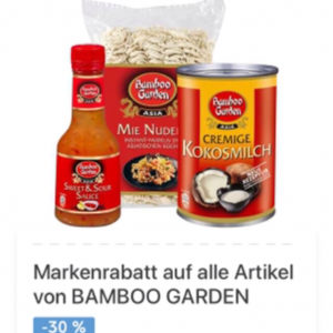 30% Rabatt auf alle Artikel von Bamboo Garden Kaufland Card