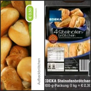 4 Aufbackbrötchen für 19 ct Dank Edeka &amp; Marktguru ( nur noch morgen - 19.03. !!! )