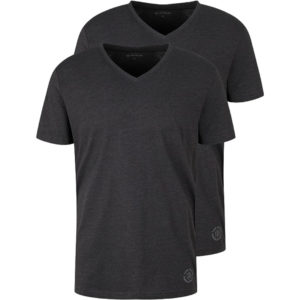 Tom Tailor Herren T-Shirt mit V-Ausschnitt im Doppelpack für 11,99€