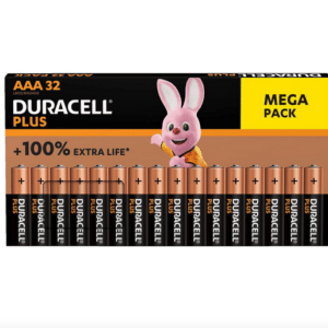 32 Stück DURACELL Plus Power AAA (Micro) Batterien für 11€ (statt 20€)