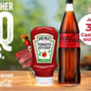 Coca Cola + Heinz Produkte für 9€ = 3€ Cashback