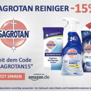 15% Rabatt auf Sagrotan Produkte bei Amazon