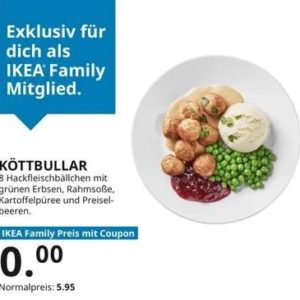 GRATIS im Juni: KÖTTBULLAR im IKEA Dresden für IKEA Family Mitglieder -regional-