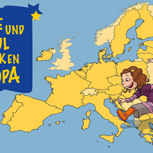 GRATIS "Sophie und Paul entdecken Europa" (Broschüre inkl. Rätsel, Ausmalbilder und Bastelbögen)