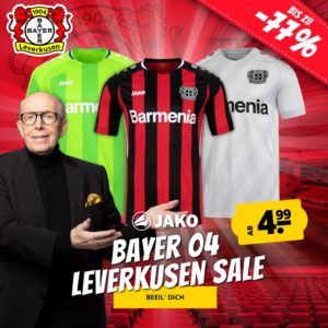 ⚽️ SportSpar: Bayer 04 Leverkusen-Sale, z.B. Trikot für 21,99€ uvm.