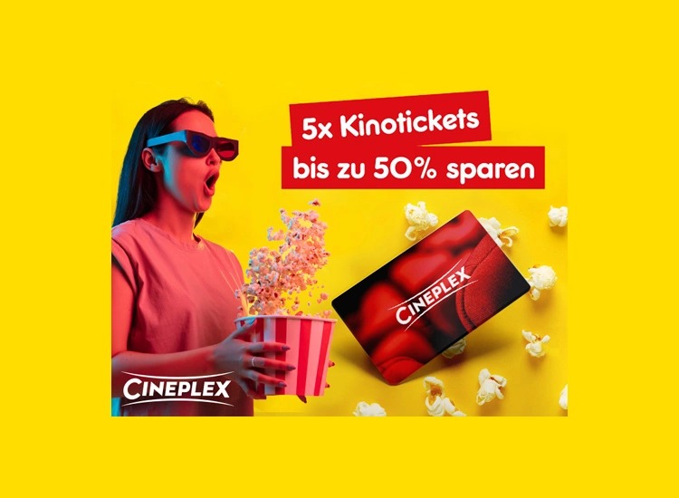 5 Cineplex Kinotickets Für Nur 2995€ Statt Bis Zu 50€ Nur 599€ticket