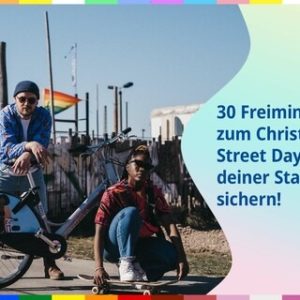 GRATIS Nextbike *30 Minuten Freifahrt* zum Christopher Street Day *bundesweit* z. B. in Augsburg, Berlin, Frankfurt, Hannover, Würzburg, etc.