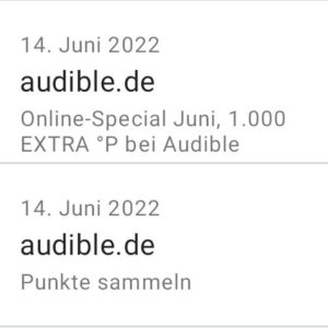 13€ Gewinn dank Payback Coupon für Audible