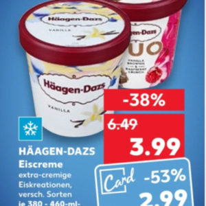 Häagen-Dazs Eiscreme für 2,99€ mit Kaufland Karte