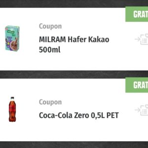 [Edeka] Gratis Coca-Cola Zero, Milram Haferdrink &amp; Milram Pudding