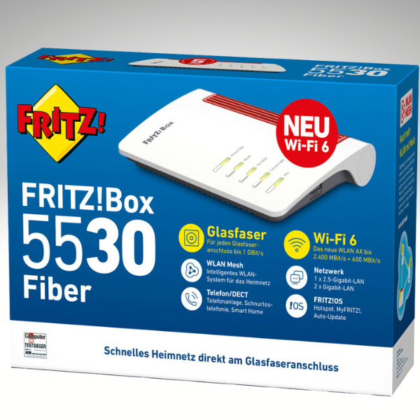 AVM Fritz!Box 5530 Glasfaseranschluss 174€) 159€ für für Fiber (statt