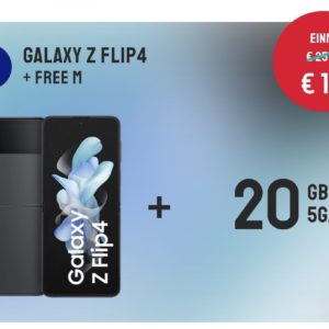 Samsung Galaxy Flip 4 128GB im Vertrag O2 Free M 20GB / Junge Leute 60GB LTE/5G