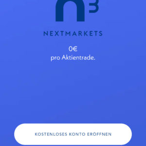 nextmarkets Broker: 50€ Prämie + 20€ Gutschein je geworbenem Kunden