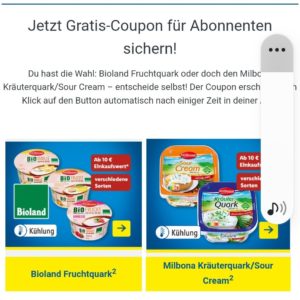 Fruchtquark 🐸 und Kräuterquark🐸 oder Sour Cream *Lidl+ App*