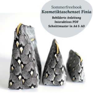 GRATIS Schnittmuster für „Kosmetiktasche Finia“ kostenlos statt für 4,99€ im August downloaden bei Makerist