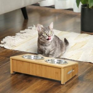 🐶 🐱 Songmics Futternapf mit Bambusgestell für nur 12,99€