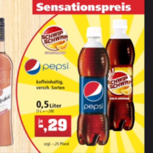 Pepsi 0,5l für 0,29€ statt 0,99€ bei Thomas Philipps