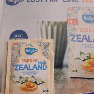 Gratis Teeprobe Teaya New Zealand im alverde Magazin