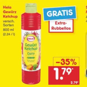 Hela Gewürz Ketchup 800ml für 1,79 (Netto MD)