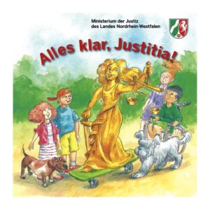 GRATIS Lese- und Vorlesebuch "ALLES KLAR, JUSTITIA" für Kinder kostenlos bestellen oder downloaden