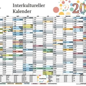 GRATIS "Interkultureller Kalender 2023" kostenlos im Format DIN A3 bestellen oder downloaden