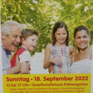 Frankfurter Familienmesse inkl. freien Eintritt in den Palmengarten