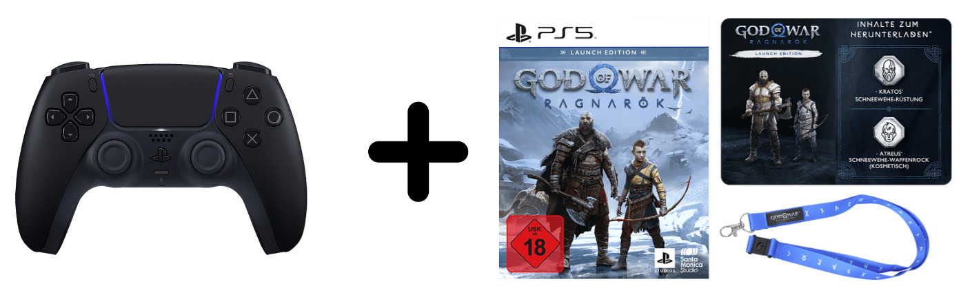 Sony DualSense Controller mit God of War Ragnaroek Bundle