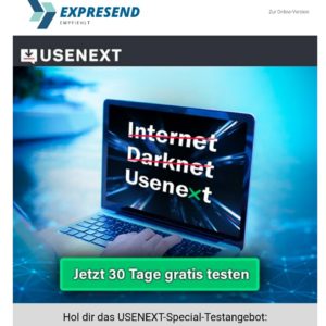 USENEXT 30GB für 30 Tage kostenlos