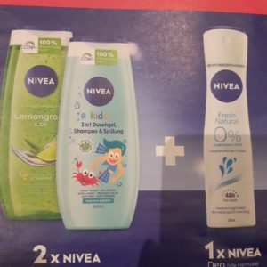 Gratis Nivea Deo beim Kauf von 2 Duschgel nur bei dm